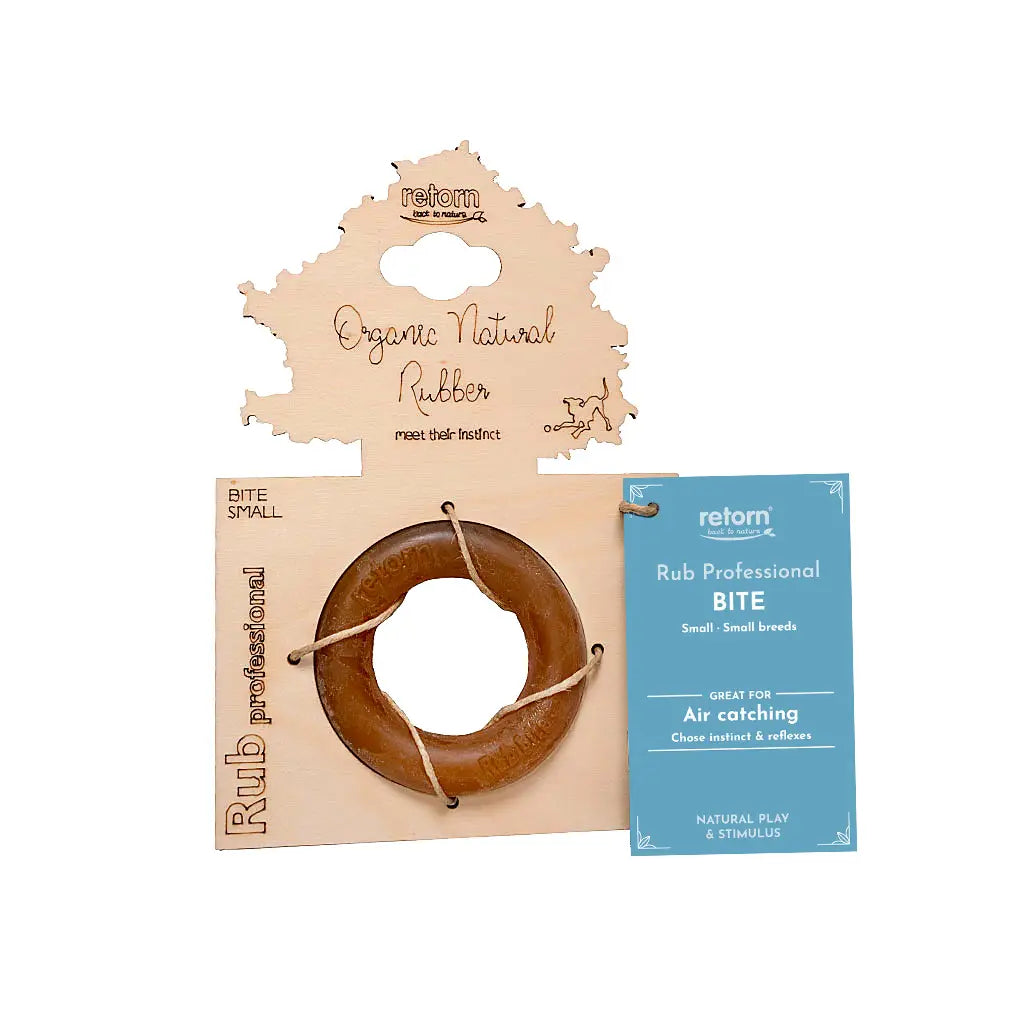 Frisbee chien caoutchouc naturel bio - Jouet à lancer écologique petites races - CasualPets