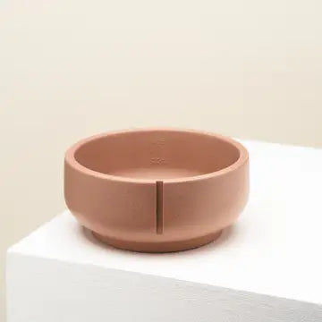 Petite gamelle chien chat marron design  - Pour eau ou croquettes - Base stable antidérapante - CasualPets