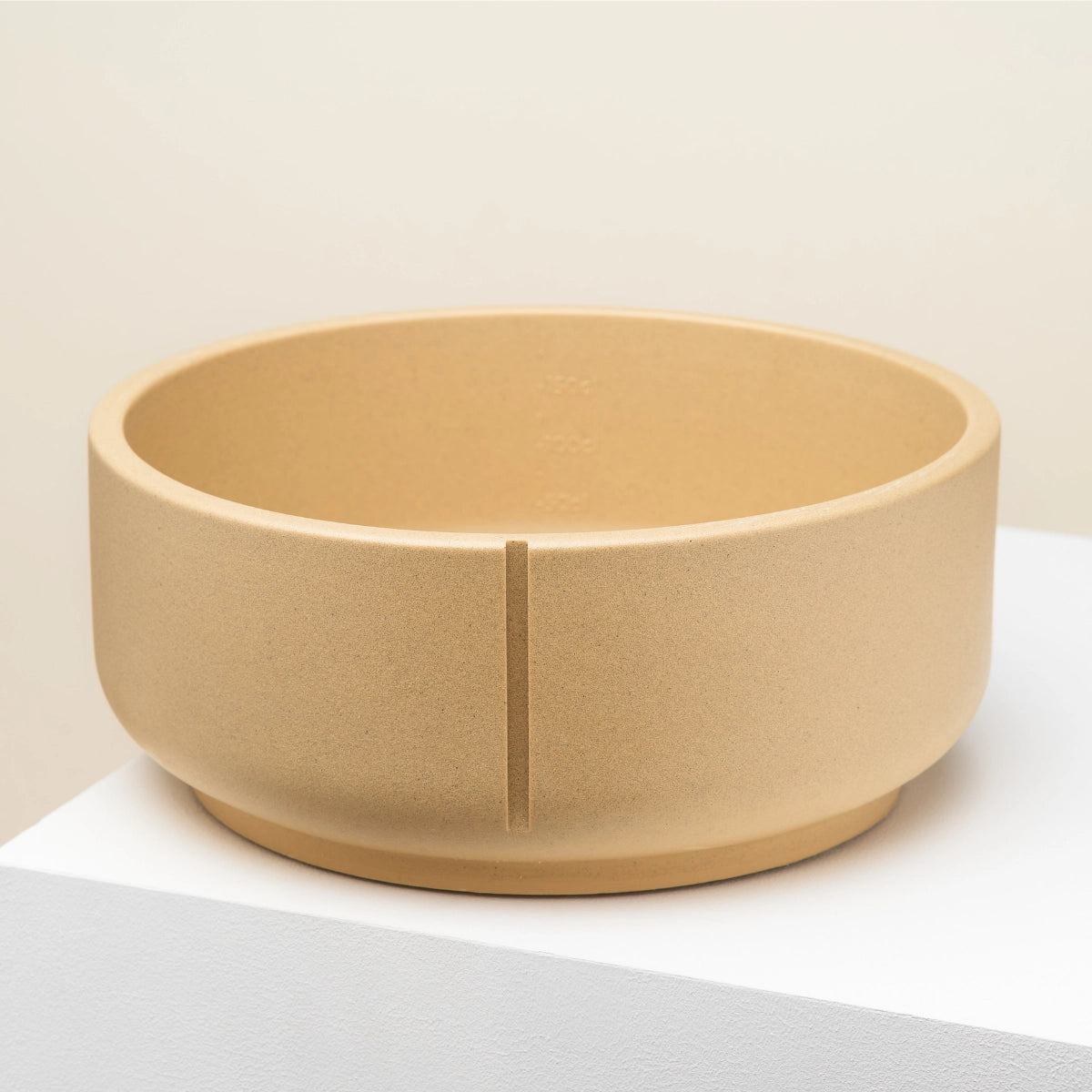 Grande gamelle chien chat beige design - Pour eau ou croquettes - Base stable antidérapante - CasualPets